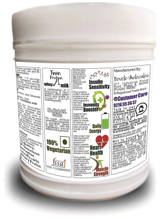 Advanta Sugar Free Whey Protein Powder for Pregnant Women for Pregnancy & Lactation as snack for Breastfeeding Mothers - 500g Vanilla - Image 3